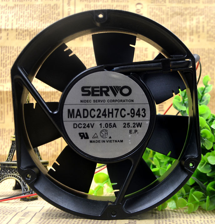 Original SERVO MADC24H7C-943A Cooling Fan 24V 1.05A 25.2W 2wires MADC24H7C-943A Fans